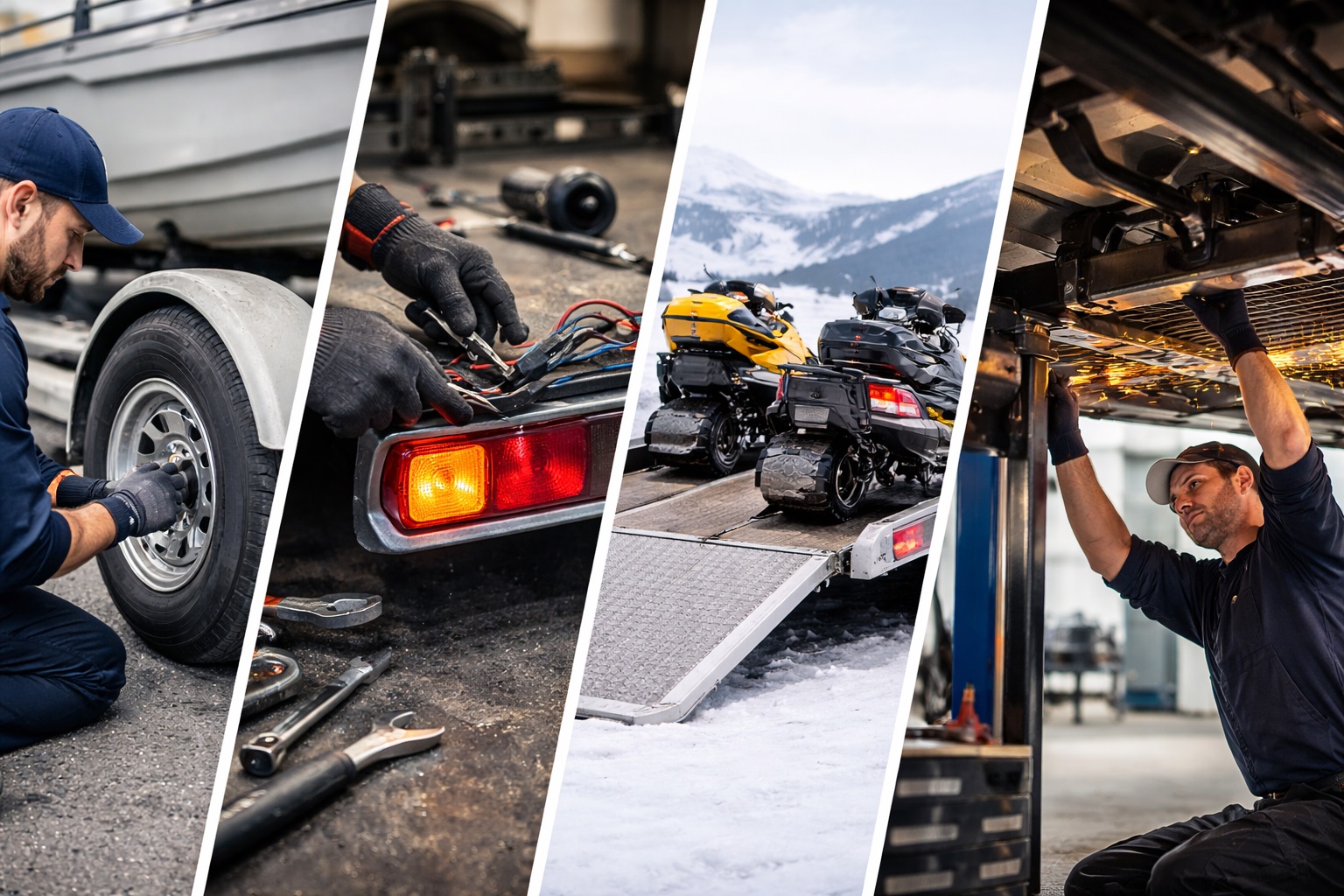 Trailer repair services at Combustion Motorworks LLC in Center Barnstead NH